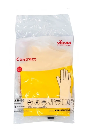 Vileda: Перчатки Контракт M резиновые