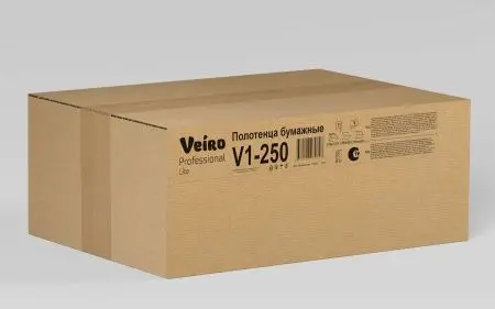 Вик: Полотенца бумажные V 1сл 250л 21х21,6см натуральный СЫКТЫВКАР Lite