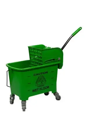 Вик: Тележка 1х20 пластик с отжимом зеленая MRY