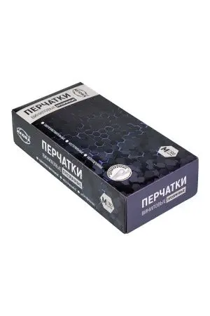 Перчатки: виниловые М одноразовые неопудренные /пач.=100 шт.