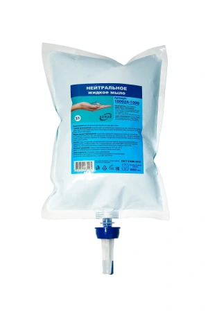 Кеман: Мыло жидкое 1000 мл нейтральное в картридже бирюзовое