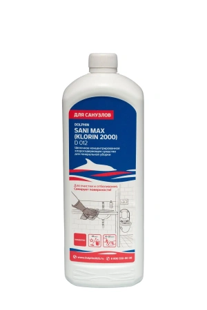 Dolphin: Сани-Макс (Клорин2000) 1л щелочное средство для мытья и дезинфекции