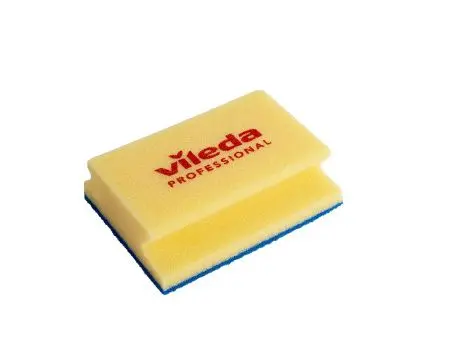 Vileda: Губка 13х16,5см для ванной (син.абразив)