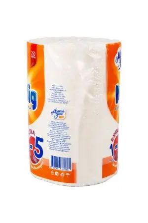 Бумажные полотенца: 2сл 50м целлюлоза цвет белый Мягкий знак Мистер Биг