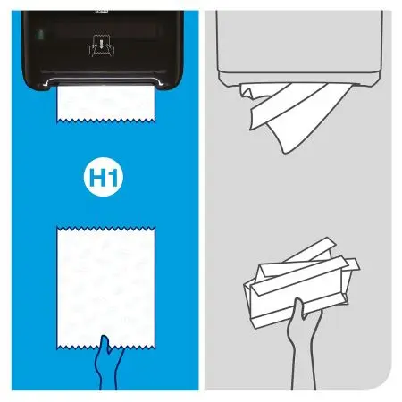 ТОРК: Tellus Полотенца бумажные H1 Софт матик Комфорт 2сл 150м/21 белые