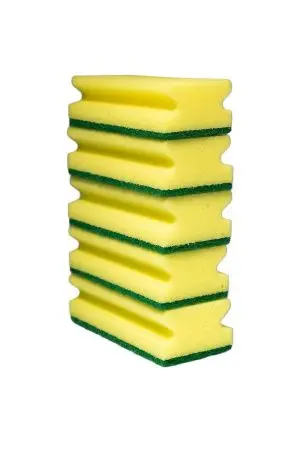 Губки,скрабы: для посуды Скандик Тек 16х7х4.5 зеленый абразив /пач.=5 шт.