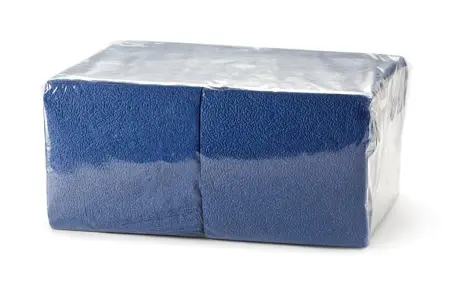 Бумажные салфетки: столовые 1сл 400листов 24х24 Big Pack ROSHY синие