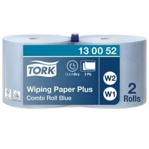 Tork: Салфетка W1, W2 Advanced 255м/24 2сл 750л бумажная протирочная голубая