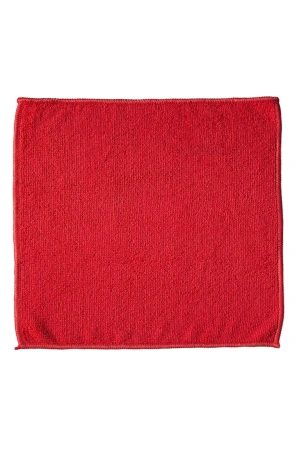 ХозСалфетки: универсал 30х30 200г/м2 микрофибра без упаковки красная