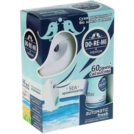 Освежители воздуха: ДО-РЕ-МИ 250мл КОМПЛЕКТ ДЫХАНИЕ МОРЯ Премиум сух расп