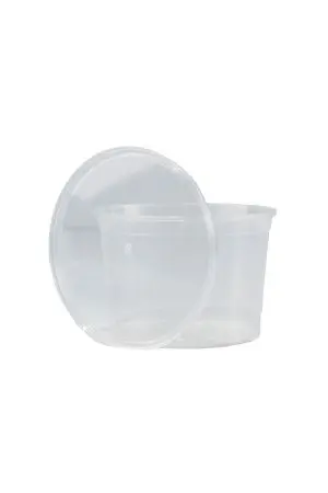 Одноразовая продукция: Контейнер 500мл D=112мм круглый с крышкой /пач.=198 шт.