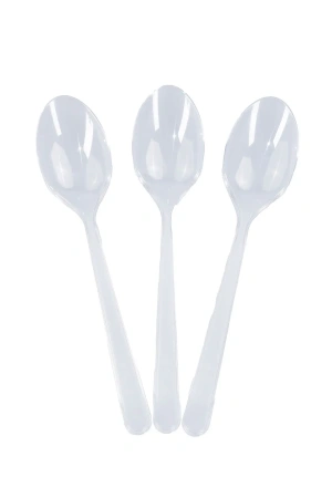 Одноразовая продукция: Ложка столовая 180мм прозрачная /пач.=50 шт.