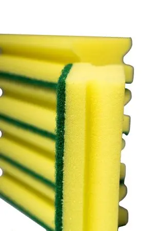 Губки,скрабы: для посуды Скандик Тек 16х7х4.5 зеленый абразив /пач.=5 шт.