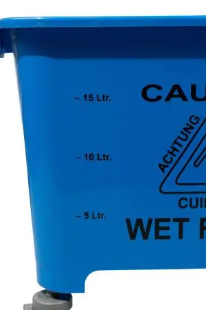 Вик: Тележка 1х20 пластик с отжимом синяя MRY