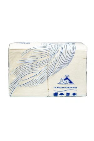 Бумажные салфетки: столовые 1сл 400листов 24х24 Big Pack ROSHY белые