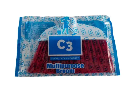 Вик: Метла с рукояткой 142 см д22см красная MRY