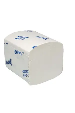 Вик: Бумага туалетная 2сл V-сложение 250л 21х11см целлюлоза 100% с тиснением PROtissue