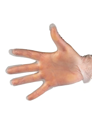 Перчатки: виниловые L одноразовые неопудренные /пач.=100 шт.