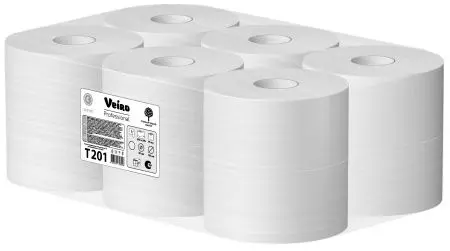 VEIRO: Бумага туалетная 1сл 200м/9,5 Comfort белый