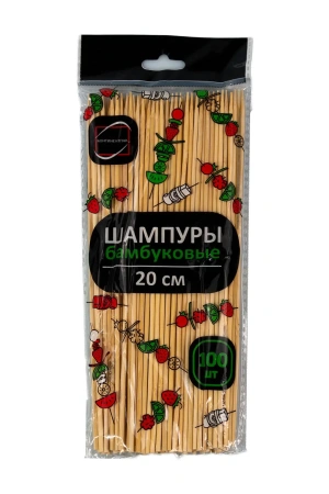 Одноразовая продукция: Шампур 20см бамбук /пач.=100 шт.