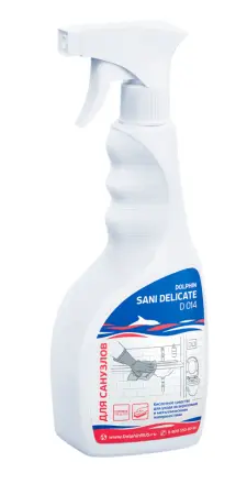 Dolphin: Сани-Деликат 500мл для ежедневной уборки влажных помещений триггер