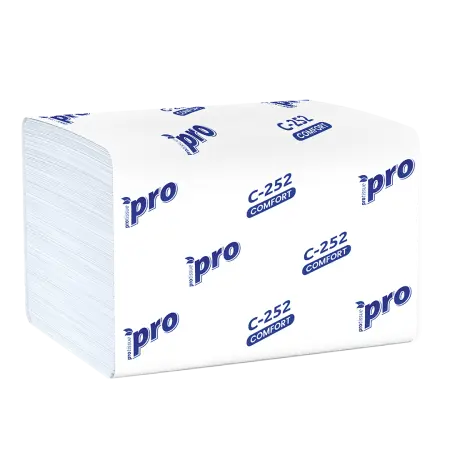 Вик: Салфетки бумажные V 1сл 200л 16х21см с тиснением PROtissue