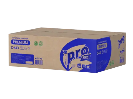 Вик: Полотенца бумажные Z 2сл 190л 21,5х24см белые PROtissue