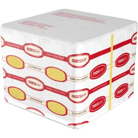 Бумажные салфетки: столовые 1сл 250листов 33х33 Сыктывкар ROSHY желтые