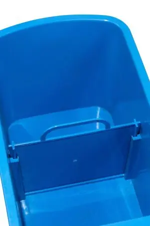 Вик: Тележка 1х20 пластик с отжимом синяя MRY