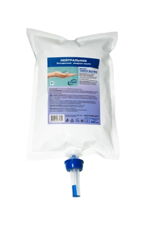 Кеман: Мыло жидкое 1000мл нейтральное в картридже бесцветное