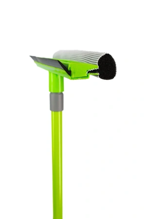 Хозяйственный инвентарь: Окномойка YORK с губкой и сгоном 24,5см и телескопической рукояткой 130см