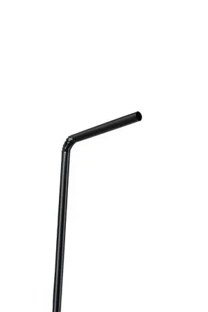 Одноразовая продукция: Трубочки для коктейля 5х210мм с гофрированным изгибом черные /пач.=250 шт.