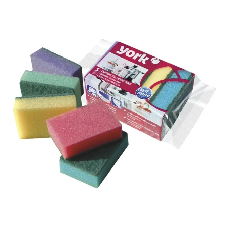 Губки,скрабы: для посуды YORK Maxi 9х7х4.3 проф /пач.=3 шт.