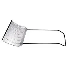 Хозяйственный инвентарь: Движок для снега 750х420мм дюраль с П-образной металлической ручкой