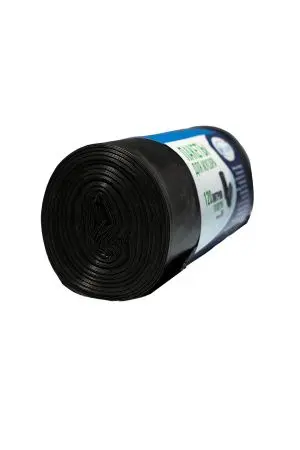 Мешки для мусора: 120л 70х110 ПВД VCLEAN 80 черные 70г /рул.=10 шт.