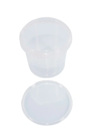 Одноразовая продукция: Ведро 1л с крышкой прозрачное