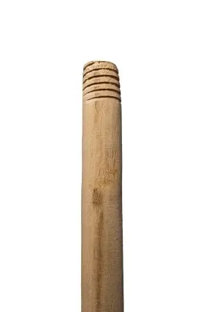 Хозяйственный инвентарь: Черенок для швабры d=22-24мм 1200-1300мм высший сорт деревянный с резьбой