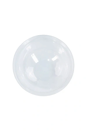 Фото №2 - Одноразовая продукция: Крышка к стакану d=95 мм купольная без отверстия ПЭТ прозрачная