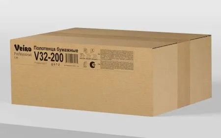 Вик: Полотенца бумажные V 2сл 200л 21х23см 100% целлюлоза белые СЫКТЫВКАР Lite