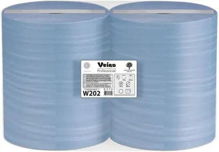 VEIRO: Полотенца протирочные 2сл 350м/33см Comfort синие