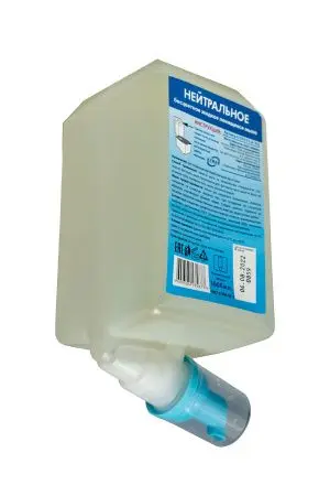 Кеман: Мыло жидкое пенящееся 1000 мл нейтральное в картридже бесцветное без отдушки