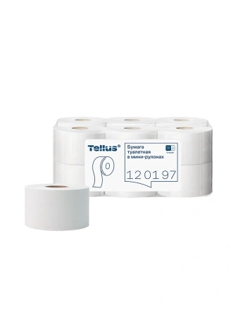 ТОРК: Tellus Бумага туалетная T2 Стандарт 1сл 200м/9,5 белая