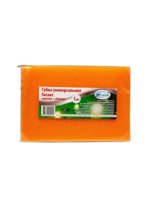 Губки,скрабы: для посуды VCLEAN Гигант 14х9.5х4 поролон+абразив