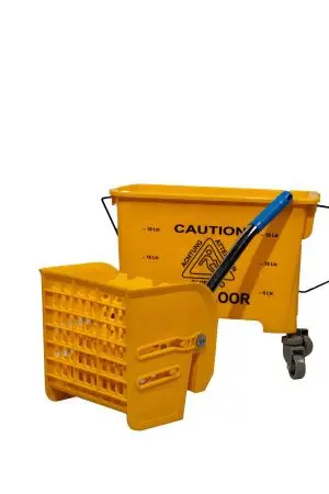 Вик: Тележка 1х20 пластик с отжимом желтая MRY