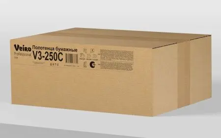 Вик: Полотенца бумажные V 1сл 250л 21х23 белые СЫКТЫВКАР Lite