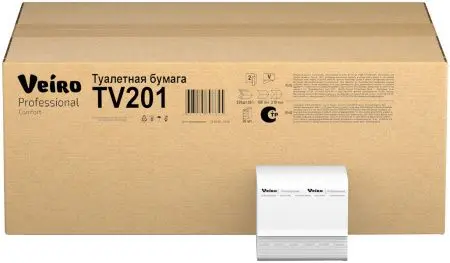 VEIRO: Бумага туалетная V 2сл 250л Comfort белый
