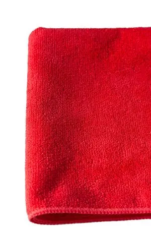 ХозСалфетки: универсал 38х38 300г/м2 микрофибра без упаковки красная