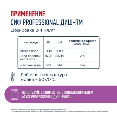 Моющее средство: СИФ Professional ДИШ-ПМ 5л для ПММ
