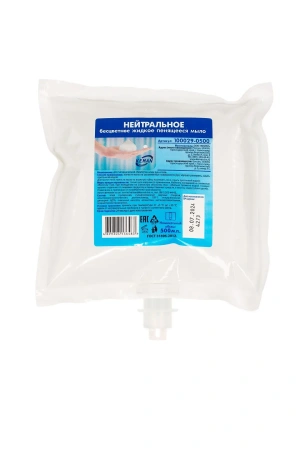 Кеман: Мыло жидкое пенящееся 500 мл нейтральное в картридже бесцветное