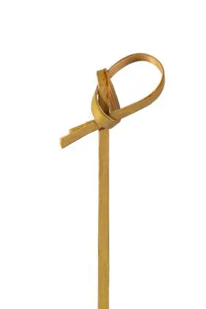 Одноразовая продукция: Пика Узелок 6см бамбук /пач.=100 шт.